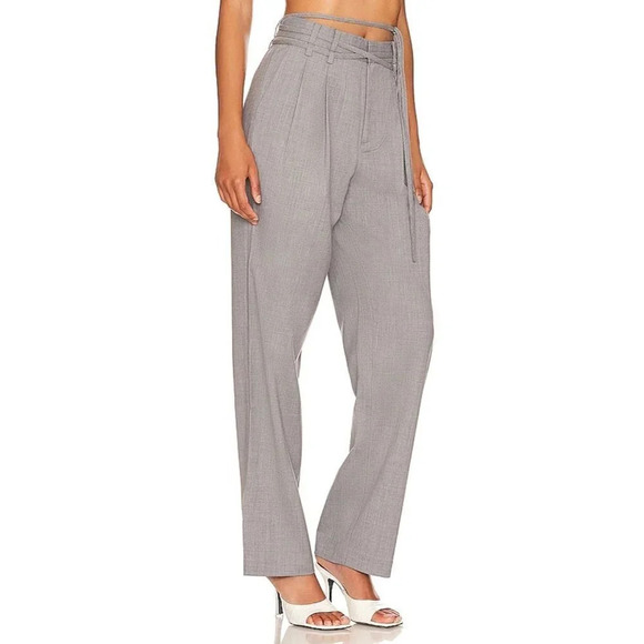 Hansen + Gretel Aniston Pants in Slate XSmall New Womens Tailor Trousers - Picture 3 of 16